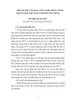 ĐỊNH HƯỚNG ỨNG DỤNG CÔNG NGHỆ THÔNG TIN HỖ TRỢ DẠY HỌC MÔN TOÁN Ở TRƯỜNG PHỔ THÔNG