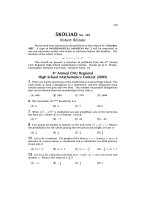 High School Mathematics Contest