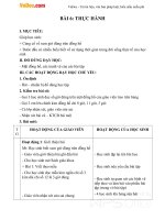 Giáo án Toán 1 chương 4 bài 6: Thực hành 