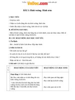 Giáo án Toán 1 Chương 1 bài 3: Hình vuông, hình tròn 