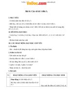 Giáo án Toán 1 Chương 1 bài 6: Các số 1, 2, 3, 4, 5 