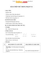 Giáo án Toán 1 chương 2 bài 8: Phép trừ trong phạm vi 6 