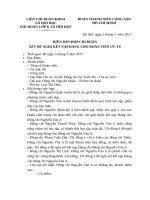 Biên bản họp chi đoàn mẫu