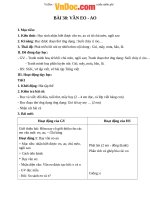 Giáo án Tiếng Việt 1 bài 38: Vần EO, AO 