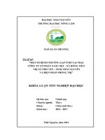 Một số bệnh thường gặp ở bò tại trại công ty cổ phần nam việt   xã hồng tiến   thị xã phổ yên   tỉnh thái nguyên và biện pháp phòng trị  