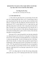 ĐỊNH HƯỚNG ỨNG DỤNG CÔNG NGHỆ THÔNG TIN HỖ TRỢ DẠY HỌC MÔN TOÁN Ở TRƯỜNG PHỔ THÔNG