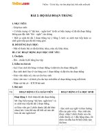 Giáo án Toán 1 chương 3 bài 2: Độ dài đoạn thẳng 