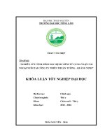 Nghiên cứu tình hình mắc bệnh viêm tử cung ở lợn nái ngoại nuôi tại công ty thiên thuận tường   quảng ninh  