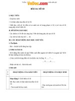 Giáo án Toán 1 chương 1 bài 14: Số 10 