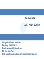 BAI GIANG MON LUAT KINH DOANH