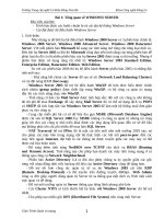 giáo trình quản trị mạng  WINDOWS SERVER