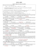 Các dạng bài tập Este  Lipit và bài tập minh họa (có đáp án)