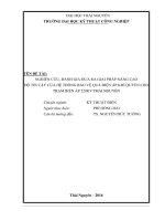 Nghiên cứu, đánh giá đưa ra giải pháp nâng cao độ tin cậy của hệ thống bảo vệ quá điện áp khí quyển cho trạm biến áp 220KV Thái Nguyên