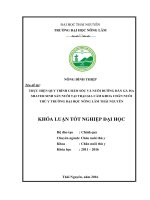 Thực hiện quy trình chăm sóc và nuôi dưỡng đàn gà isa shaver sinh sản nuôi tại trại gia cầm khoa chăn nuôi – thú y trường đại học nông lâm thái nguyên  