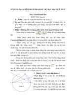 SỬ DỤNG PHẦN MỀM SKETCHPAD HỖ TRỢ DẠY HỌC QUỸ TÍCH