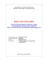 mẫu báo cáo sáng kiến mới