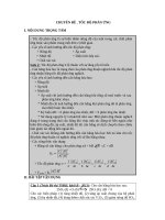 tốc độ phản ứng hoá học