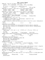 Bài tập và phương pháp giải các dạng bài tập về ancol