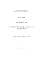 Tìm hiểu bài toán tối ưu hàm hạng và ứng dụng (Khóa luận tốt nghiệp)