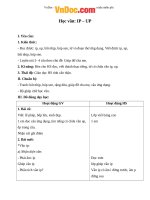 Giáo án Tiếng Việt 1 bài 88: ip up 