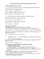 Giáo án bồi dưỡng hóa học cơ bản