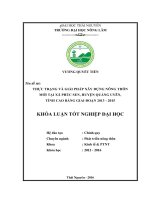 Thực trạng và giải pháp xây dựng nông thôn mới tại xã phúc sen   huyện quảng uyên   tỉnh cao bằng giai đoạn 2013   2015 