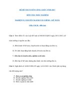 đáp án thi công chức chuyên ngành tài chính kế toán tỉnh quảng ngãi 2017 