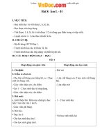 Giáo án Tiếng Việt 1 bài 8: Âm L, H 