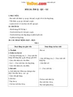 Giáo án Tiếng Việt 1 bài 24: Âm Q, QU, GI 