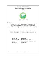 Nghiên cứu thực trạng và đề xuất giải pháp giảm nghèo bền vững theo tiêu chí nghèo đa chiều tại xã động đạt   phú lương   thái nguyên 