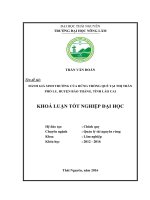 Đánh giá sinh trưởng của rừng trồng quế tại thị trấn phố lu   huyện bảo thắng   tỉnh lào cai 