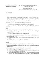 Thi Olympic Hóa học 304  Hoàng Hoa Thám  Đà Nẵng