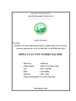 Nghiên cứu đặc điểm sinh thái và phân bố rừng vầu đắng tai huyện na rì   tỉnh bắc kạ 