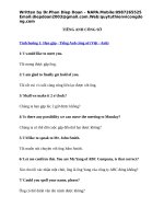 TIẾNG ANH CÔNG SỞ