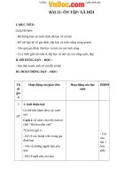 Giáo án Tự nhiên xã hội 1 bài 21: Ôn tập xã hội 