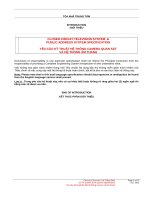 Thuyết minh thiết kế Camara quan sát