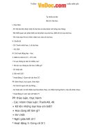 Giáo án TNXH 1 bài 23: Cây hoa 