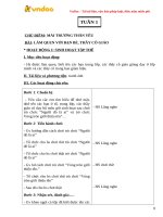 Giáo án hoạt động ngoài giờ lên lớp lớp 1 cả năm 