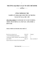 Đề tài so sánh một số vấn đề về phòng chống tham những của việt nam singapore và kiến nghị   luận văn, đồ án, đề tài tốt nghiệp 