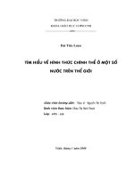 Đề tài tìm hiểu thể chế chính trị một số quốc gia trên thế giới   luận văn, đồ án, đề tài tốt nghiệp 