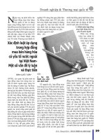 Đề tài xác định luật áp dụng trong hợp đồng mua bán hàng hóa có yếu tố nước ngoài tại việt nam   một số vấn đề lý luận và thực tiễn   luận văn, đồ án, đề tài tốt nghiệp 