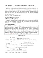 Chuyên đề phản ứng tạo muối amoni