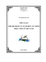 Niên luận chế độ pháp lý về sở hữu tư nhân thực tiễn ở việt nam   luận văn, đồ án, đề tài tốt nghiệp 