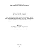 Bước đầu nghiên cứu phương thức khai thác và sử dụng tài nguyên rừng của cộng đồng dân tộc vân kiều tại thôn tà lao, xã tà long thuộc khu bảo tồn thiên nhiên đakrong, tỉnh quảng trị 