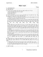 Đề tài vai trò của khiếu nại tố cáo và giải quyết khiếu nại tố cáo đối với việc đảm bảo pháp chế trong quản lý hành chính nhà nước   luận văn, đồ án, đề tài tốt nghiệp 