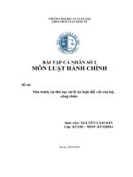 Đề tài nêu trình tự thủ tục xử lý kỷ luật đối với cán bộ, công chức   luận văn, đồ án, đề tài tốt nghiệp 