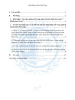 Đề tài vai trò của khiếu nại, tố cái và giải quyết khiếu nại, tố cáo đối với việc bảo đảm pháp chế trong quản lí hành chính nhà nước   luận văn, đồ án, đề tài tốt nghiệp 