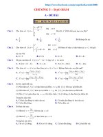 Tài liệu bài tập và lời giải đạo hàm 11