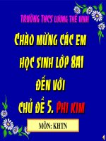 Bài soạn KHTN 8, Mô hình trường học mới. Bai 12 tinh chat cua phi kim