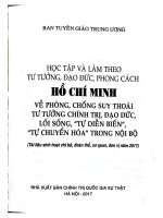 Tai lieu hoc tap Chi thi 05CTTW, tu tương, dao duc, phong cach Ho Chi Minh 2017